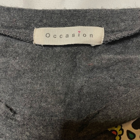 Occasion size small skull gray short sleeve shirt - Picture 4 of 5